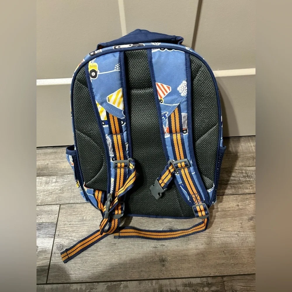 Pottery Barn Kids Mackenzie Mini Backpack in the construction  vehicles